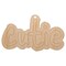 Cutie Cute Fun Text Unfinished Craft Wood Holiday Christmas Tree DIY Pre-Drilled Ornament